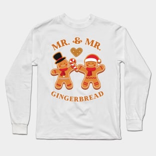 Mr & Mr Gingerbread Christmas Gift Long Sleeve T-Shirt